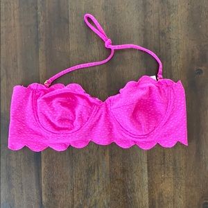 Marysia swim bikini top - pink - sz M